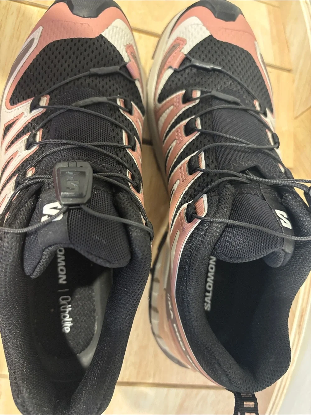 Salomon Women’s Trail Shoes — Black and Dusty Rose
